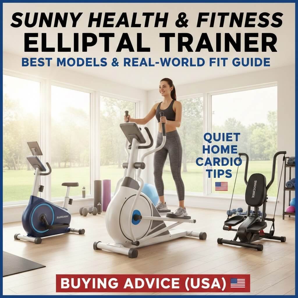 Sunny Health and Fitness Elliptical Trainer: Best Models, Real-World Fit Guide, Quiet Home Cardio Tips, and Buying Advice (USA)