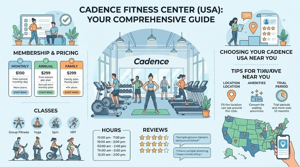 Cadence Fitness Center: Membership, Pricing, Classes, Hours, Reviews & How to Choose the Right “Cadence” Near You (USA)