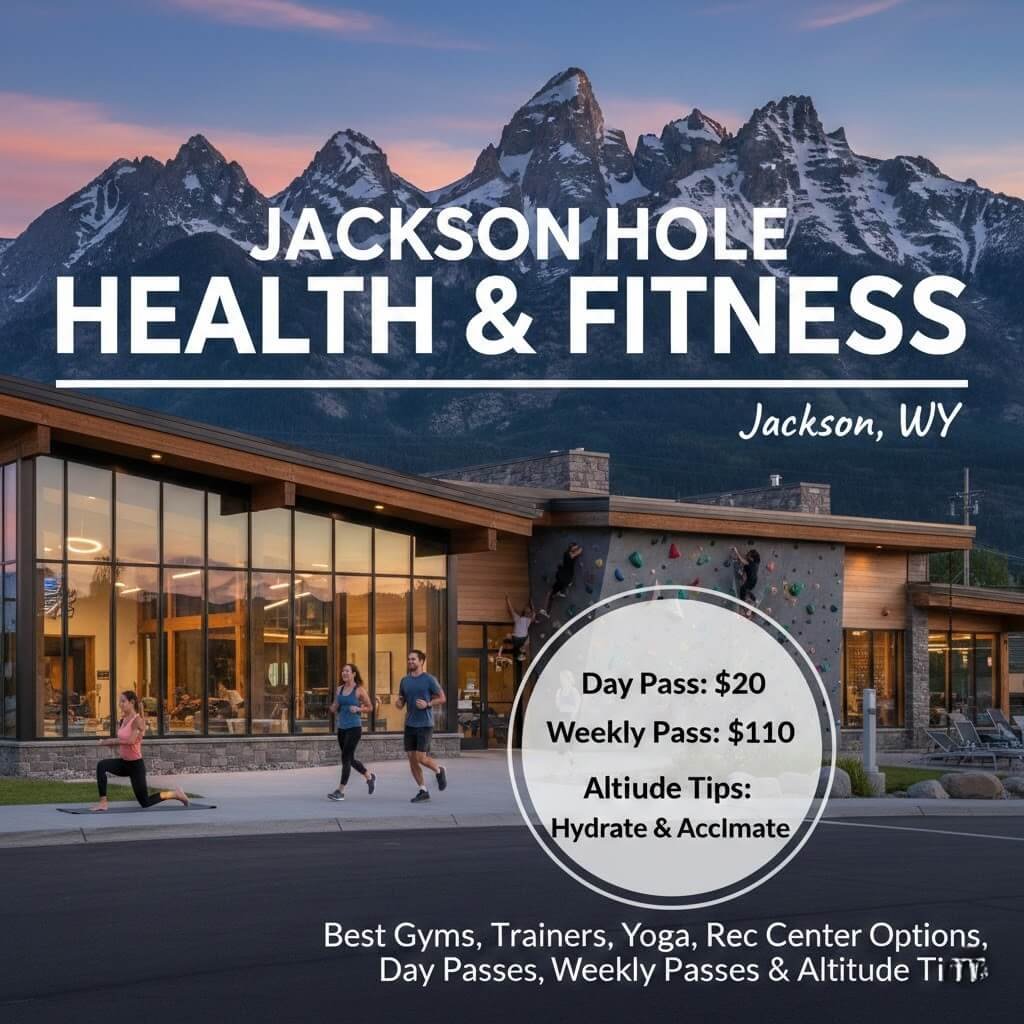 Jackson Hole Health & Fitness (Jackson, WY): Best Gyms, Trainers, Yoga, Rec Center Options, Day Passes, Weekly Passes & Altitude Tips