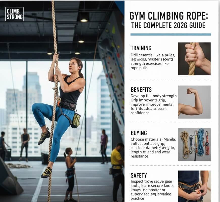 Gym Climbing Rope Complete 2026 Guide for Training, Benefits, Buying & Safety