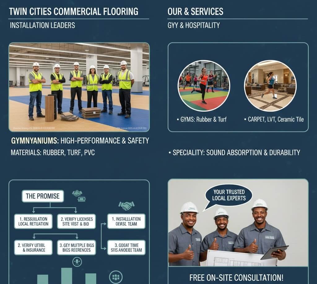 Local Twin Cities Contractors for Gym and Hospitality Flooring Installation: Costs, Materials, Codes & How to Choose the Right Pro